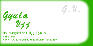 gyula ujj business card